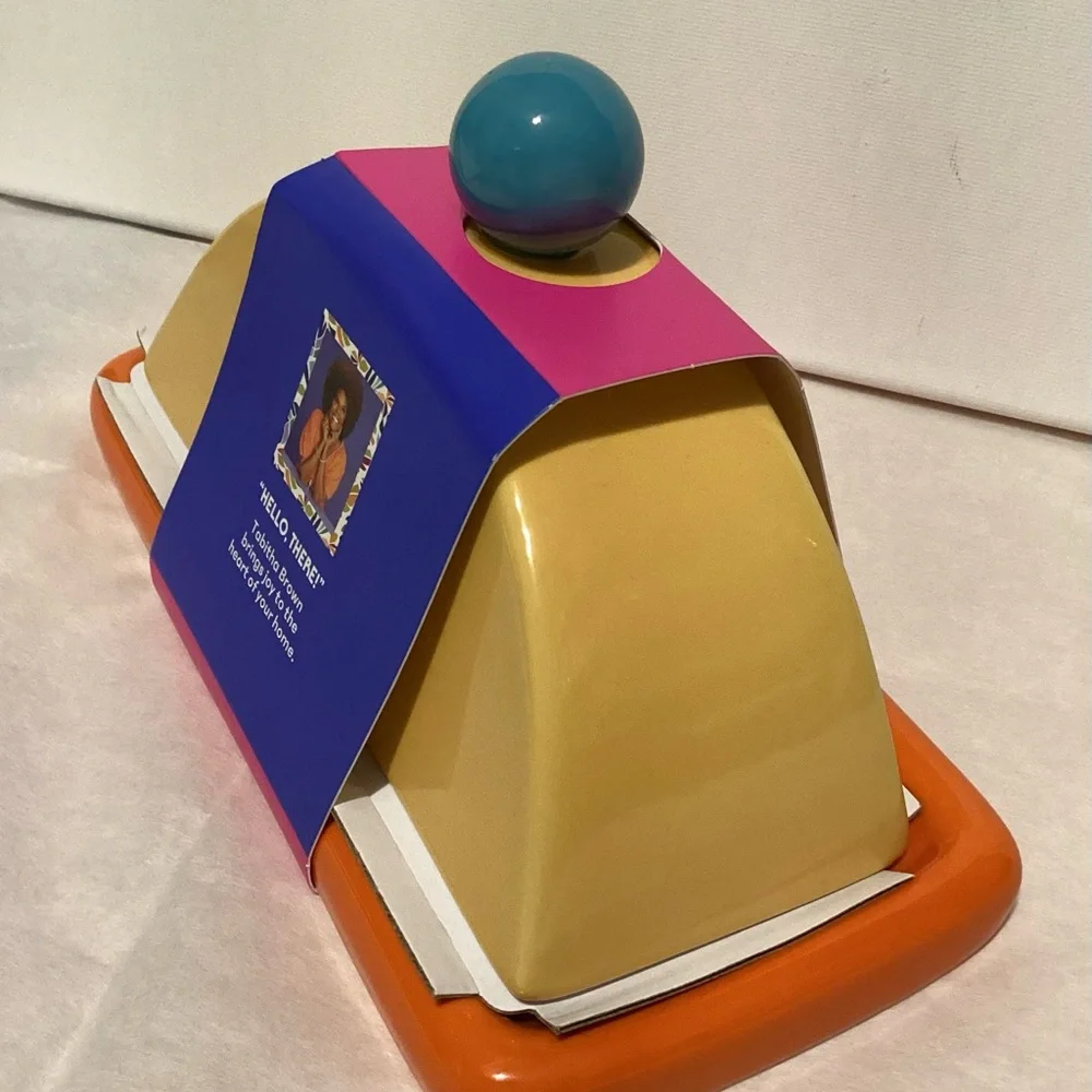 Tabitha Brown Stoneware Butter Dish - Picture 3 of 3